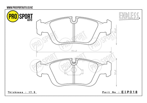 ENDLESS EIP018 Brake Pads