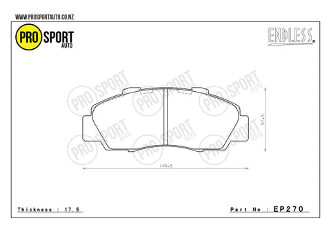 ENDLESS EP270 Brake Pads