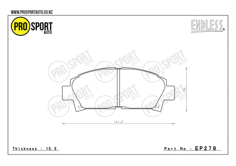 ENDLESS EP278 Brake Pads