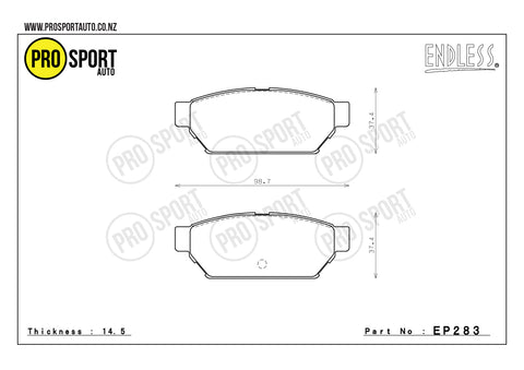 ENDLESS EP283 Brake Pads