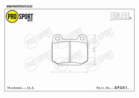 ENDLESS EP291 Brake Pads