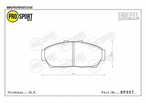 ENDLESS EP307 Brake Pads