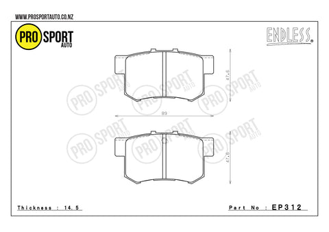 ENDLESS EP312 Brake Pads