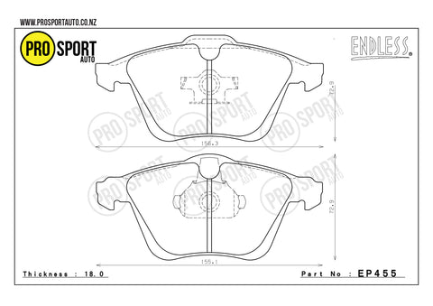 ENDLESS EP455 Brake Pads