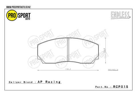ENDLESS RCP015 Brake Pads