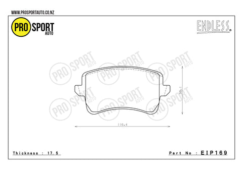 ENDLESS EIP169 Brake Pads