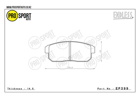 ENDLESS EP399 Brake Pads