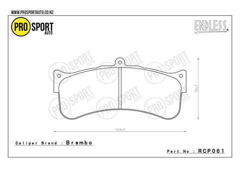 ENDLESS RCP061 Brake Pads