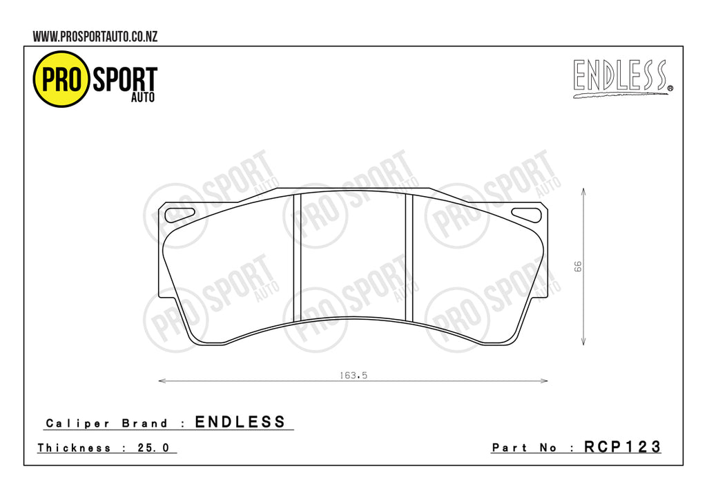 Endless Pad Rcp208 ENDLESS RCP123 Brake Pads – ProsportAutoNZ